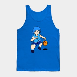 Chibi guy playing basketball Tank Top